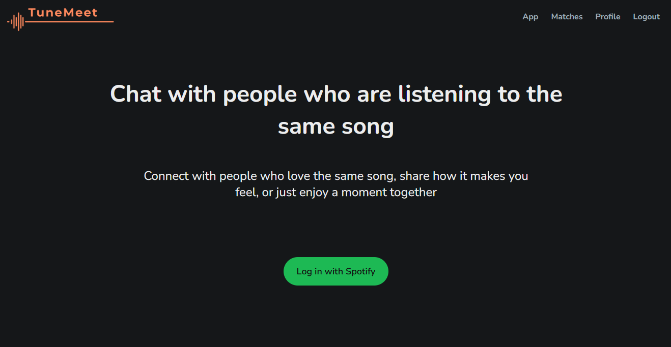 Screenshot of the app